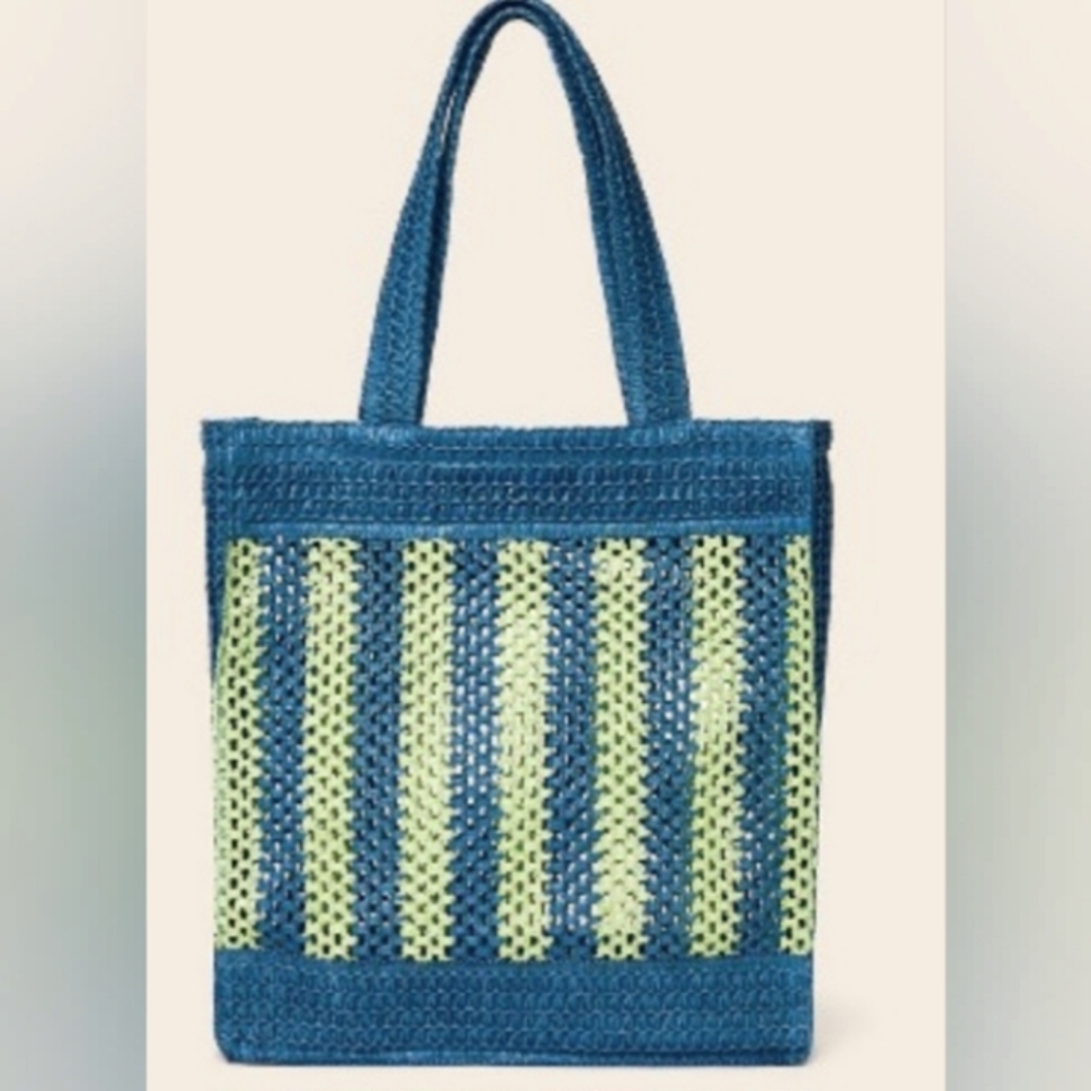 💙💚NWT STRAW CROCHET TOTE💚💙